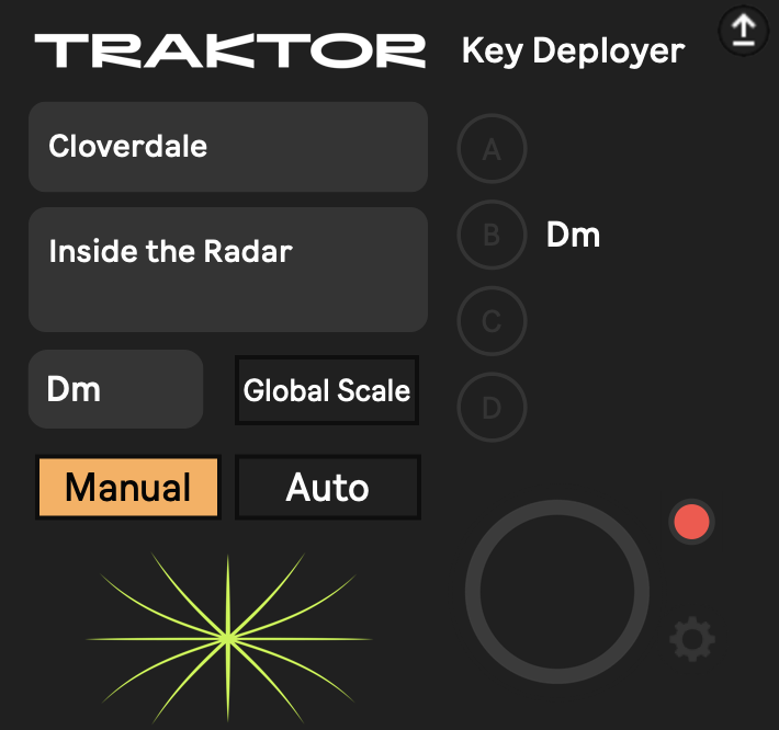 CE TRAKTOR KEY SYNC Key Deployer interface